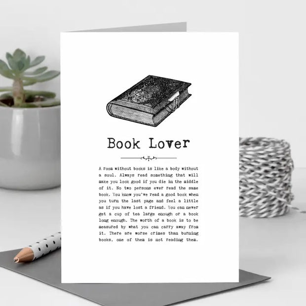 Book Lover Card