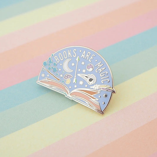 Books Are Magic Enamel Pin