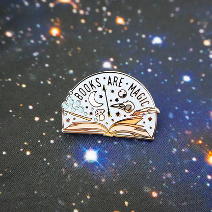 Books Are Magic Enamel Pin