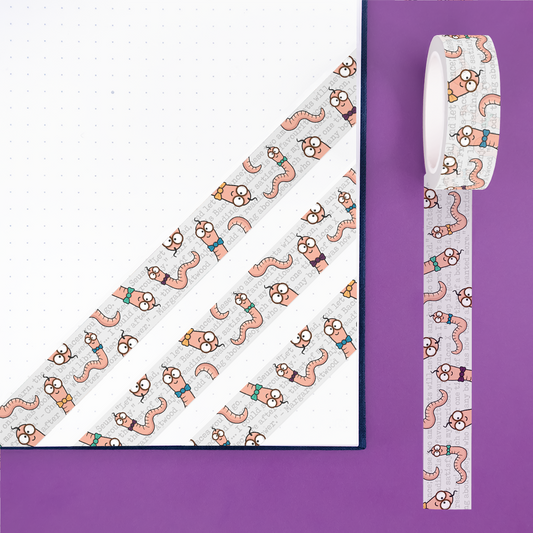 Bookworm Washi Tape