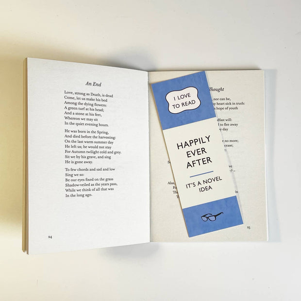 Classic Blue Penguin Paperback Bookmark