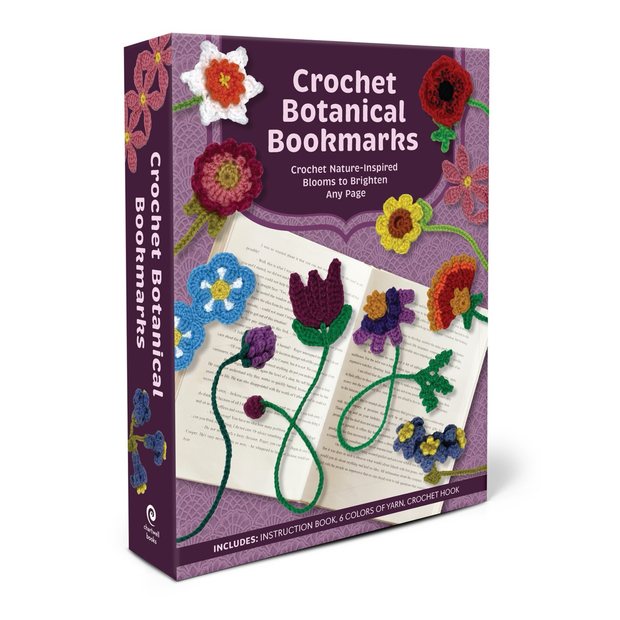 Crochet Botanical Bookmarks Kit