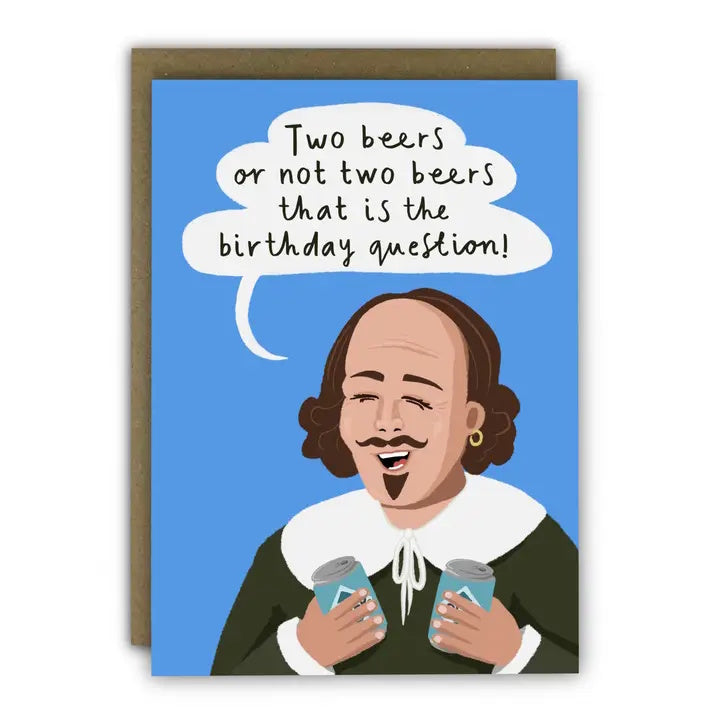 Shakespeare Funny Hamlet Birthday Card