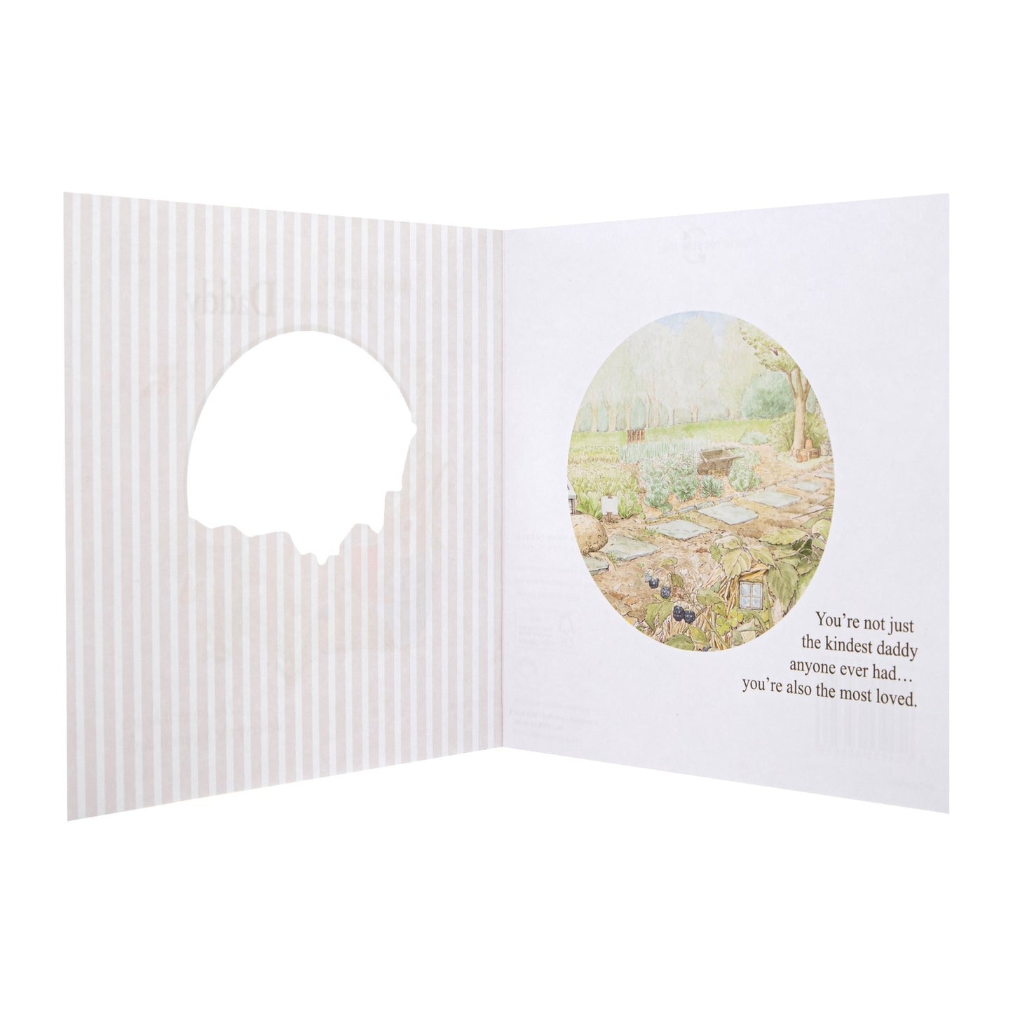Birthday Card For Daddy - Peter Rabbit Design