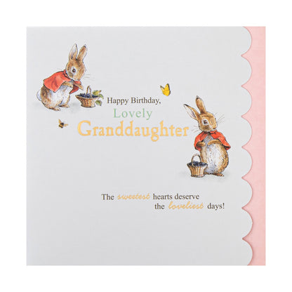 Birthday Card For Granddaughter - Peter Rabbit Design