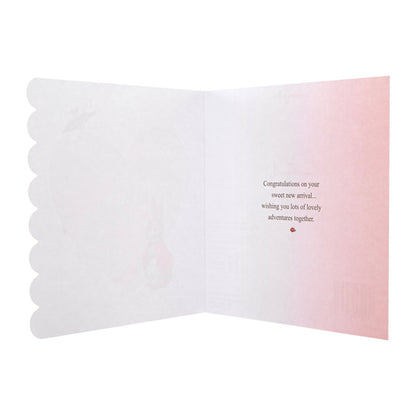 New Baby Girl Card - Beatrix Potter Peter Rabbit™ Design