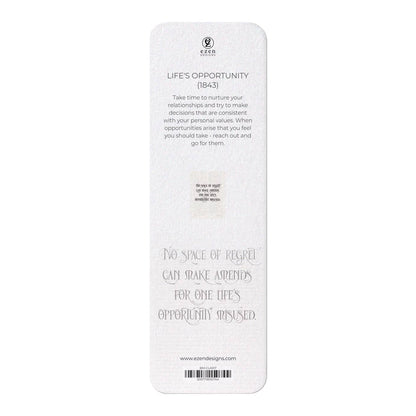 Life's Opportunity (1843): Victorian Bookmark