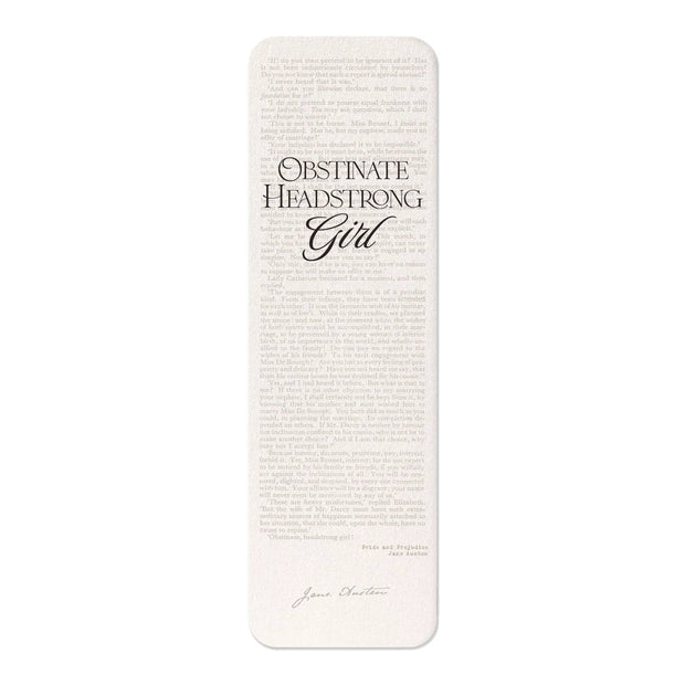 Obstinate, Headstrong Girl! (1813): Painting Bookmark
