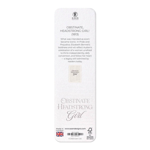Obstinate, Headstrong Girl! (1813): Painting Bookmark