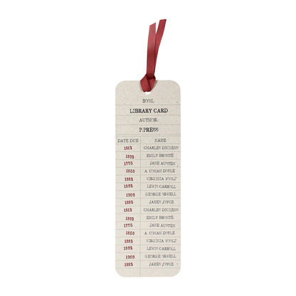 Library Card Bookmark