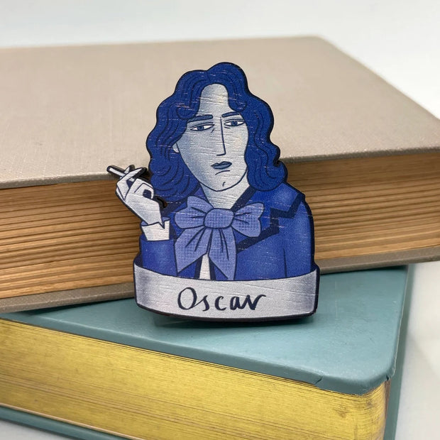 Oscar Wilde Wooden Pin