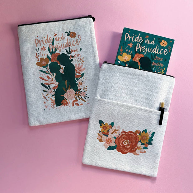 Pride and Prejudice Floral Book Sleeve