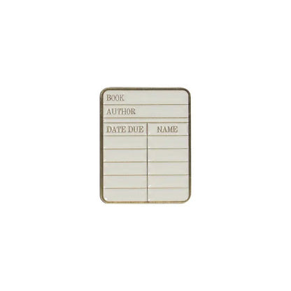 Pulteney Press Library Card Pin Badge