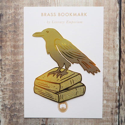 Raven Brass Bookmark
