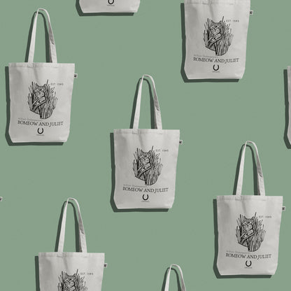 Romeow and Juliet Fairtrade Organic Tote Bag