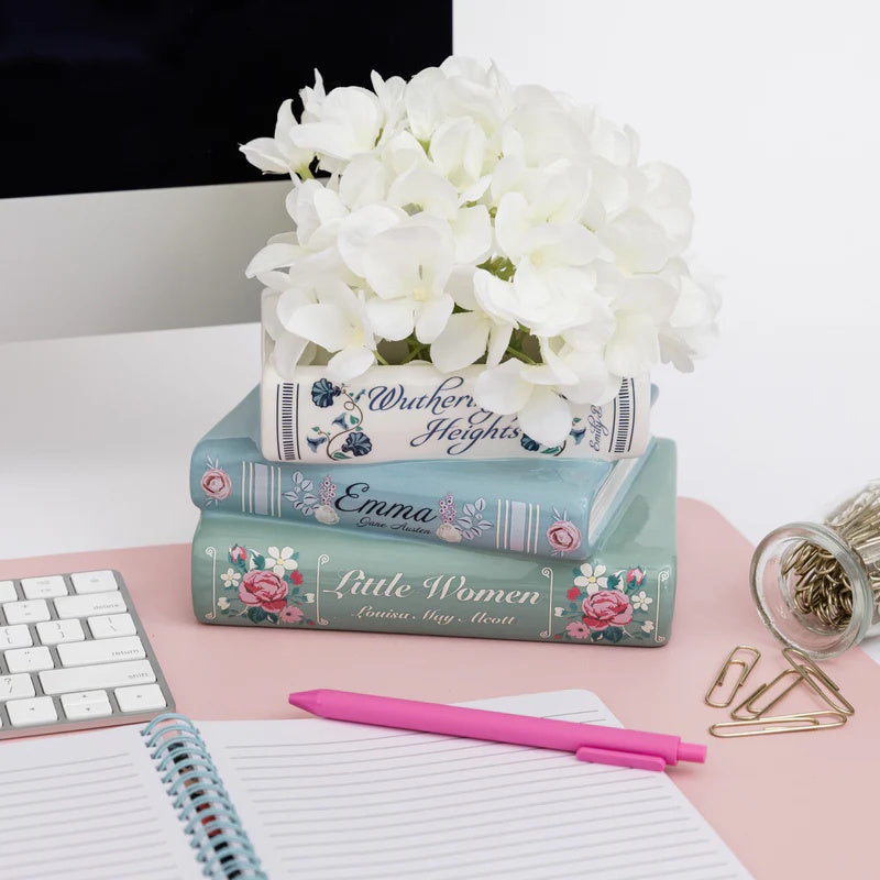 Stacked Books Planter - The Classics