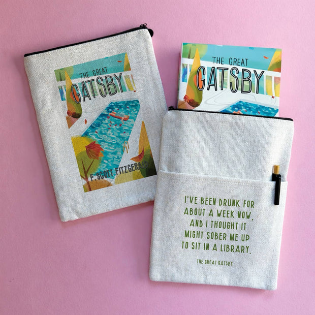 The Great Gatsby Library Quote Book Sleeve