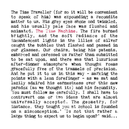 The Time Machine - H.G. Wells Greeting Card