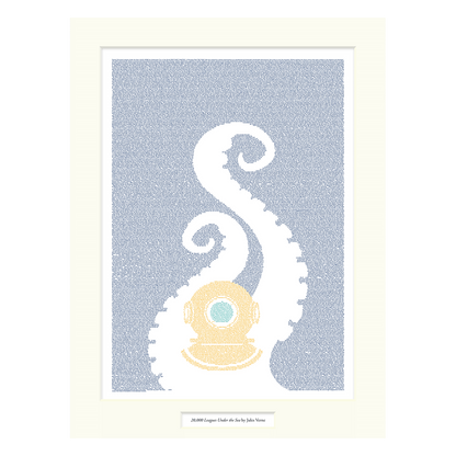 20,000 Leagues Under the Sea Matted Print from Litographs.